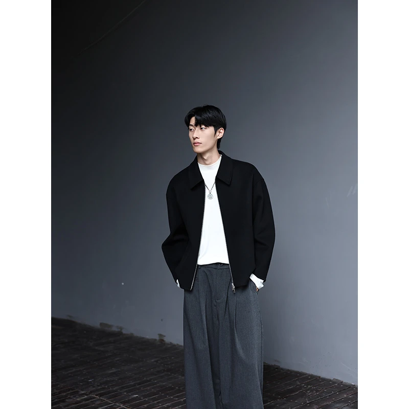 断码清】男士短款夹克外套  面料100%羊毛 N85067