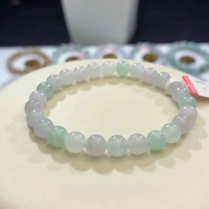 翡翠未镶嵌手链卡7.3