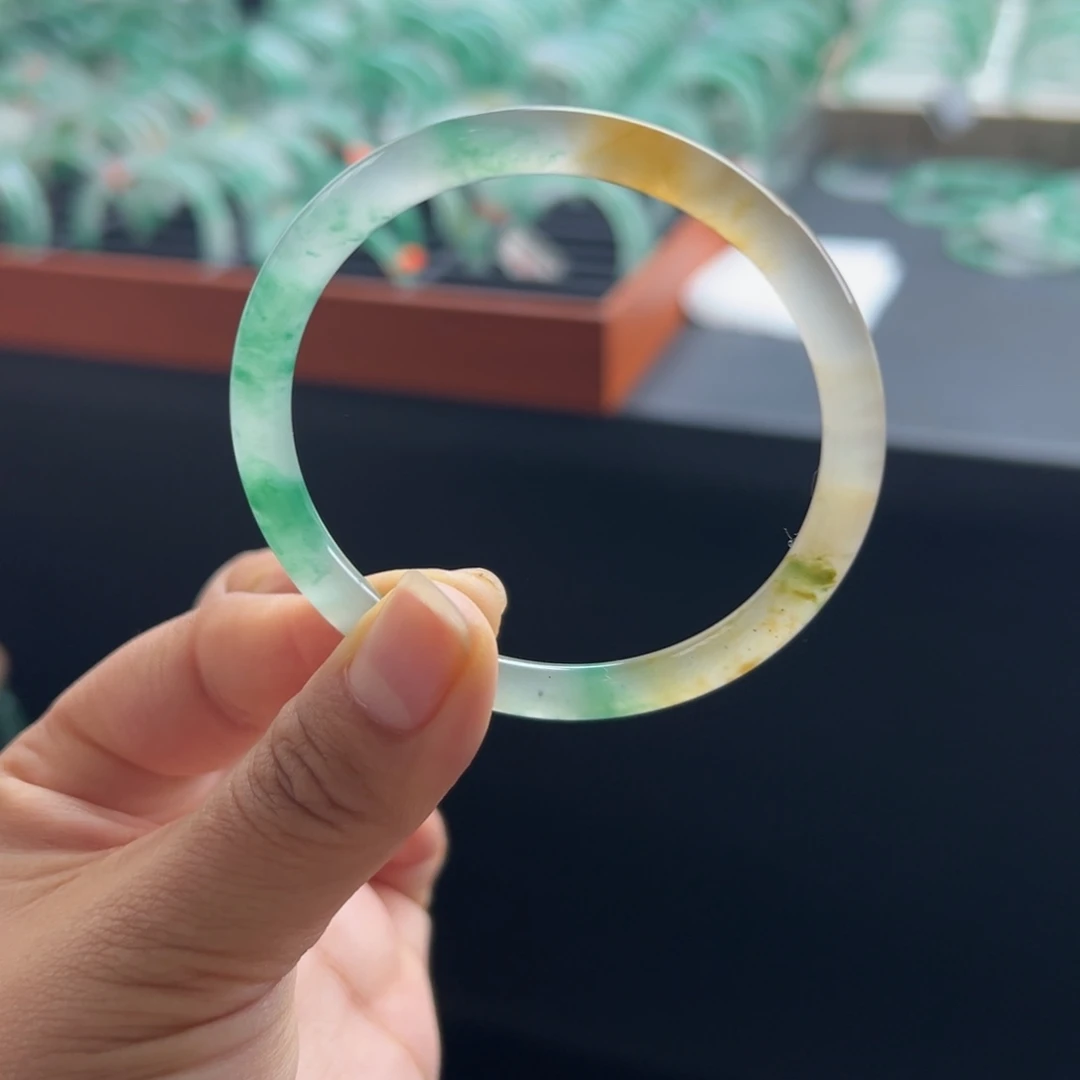 石英质玉未镶嵌手镯非洲翠54