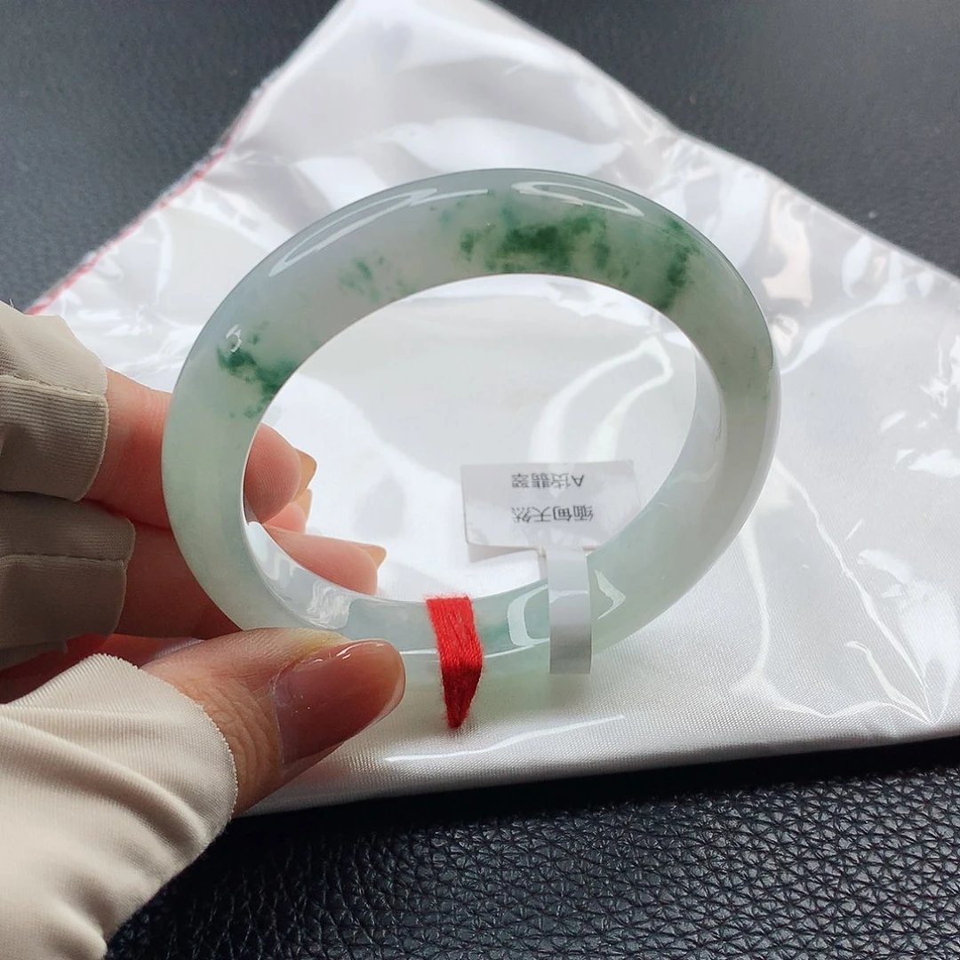 翡翠手镯未镶嵌缅甸天然a货翡翠2210