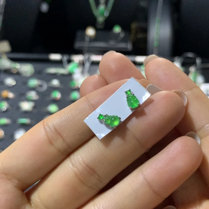 银S925镶嵌戒指翡翠
