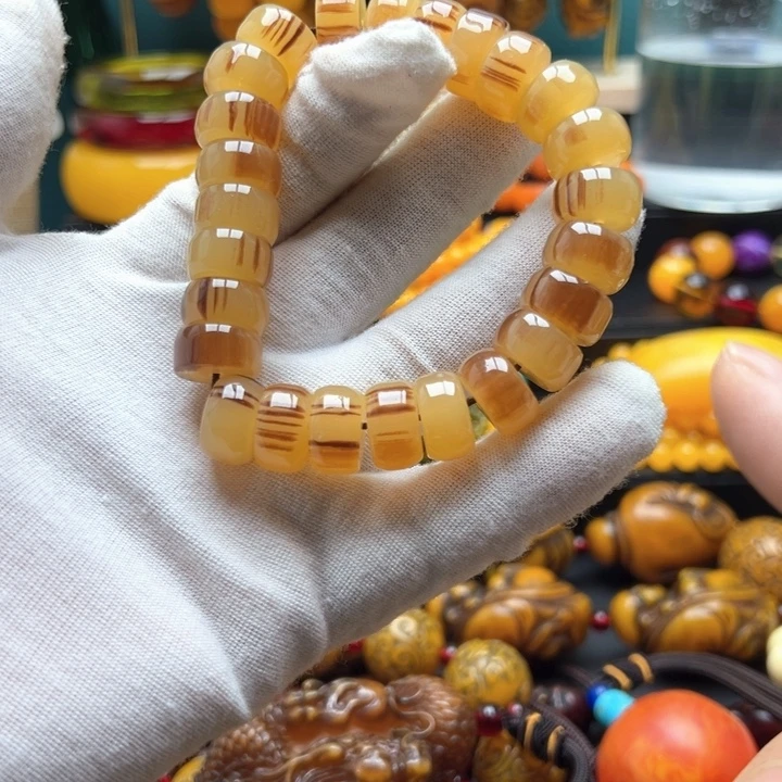 琥珀未镶嵌颈饰项链