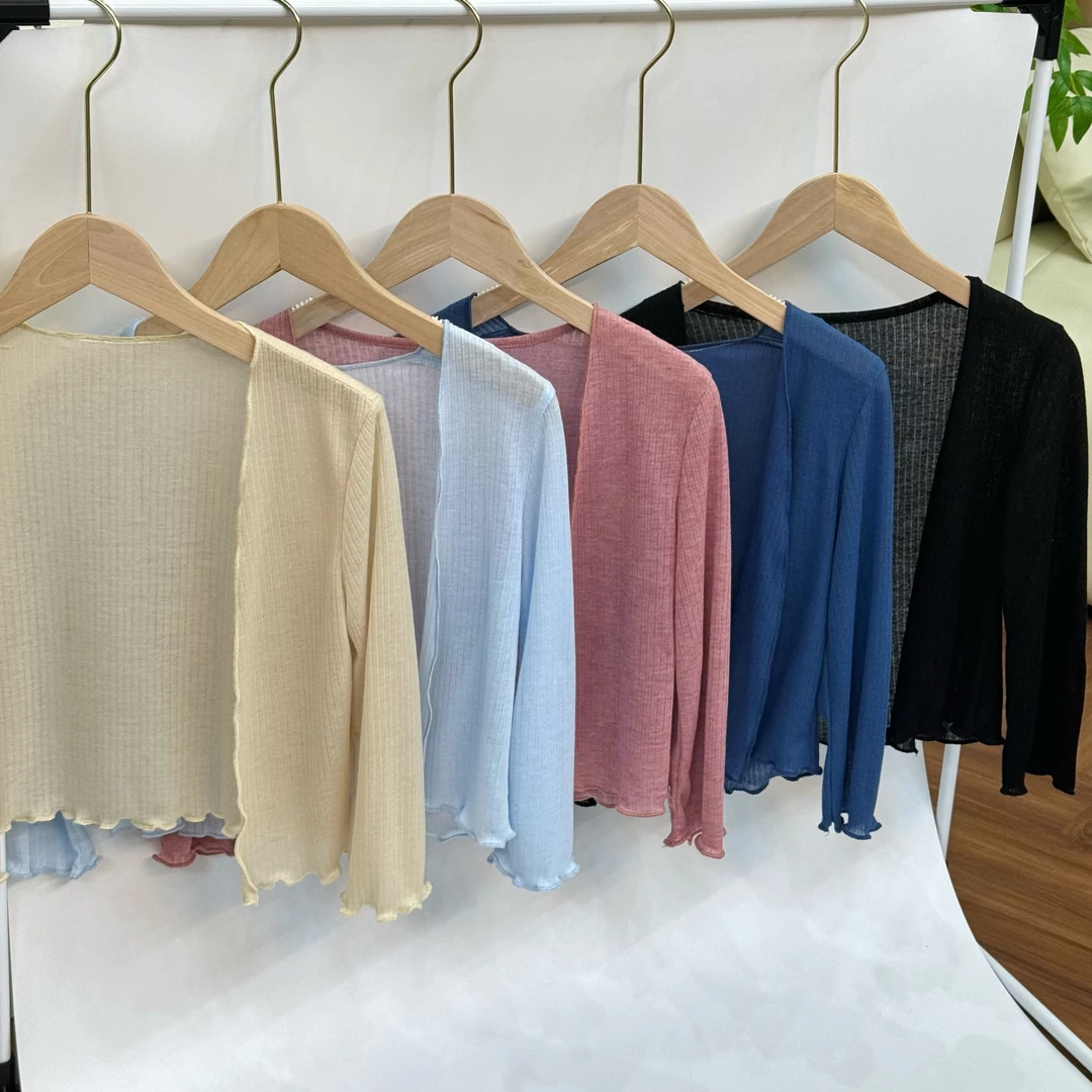 菜菜【中袖开衫】小个子温柔百搭显瘦开衫外套