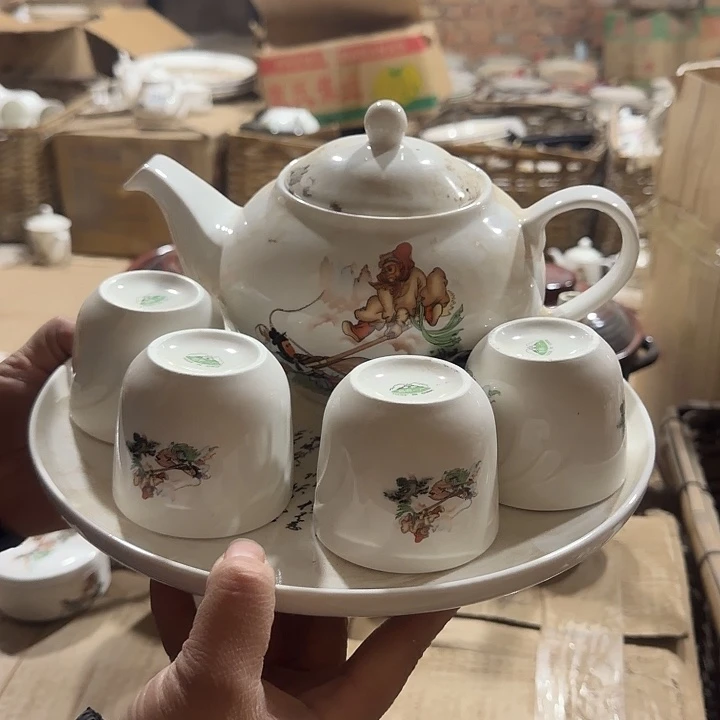 库存微瑕多空茶壶一套容量1000