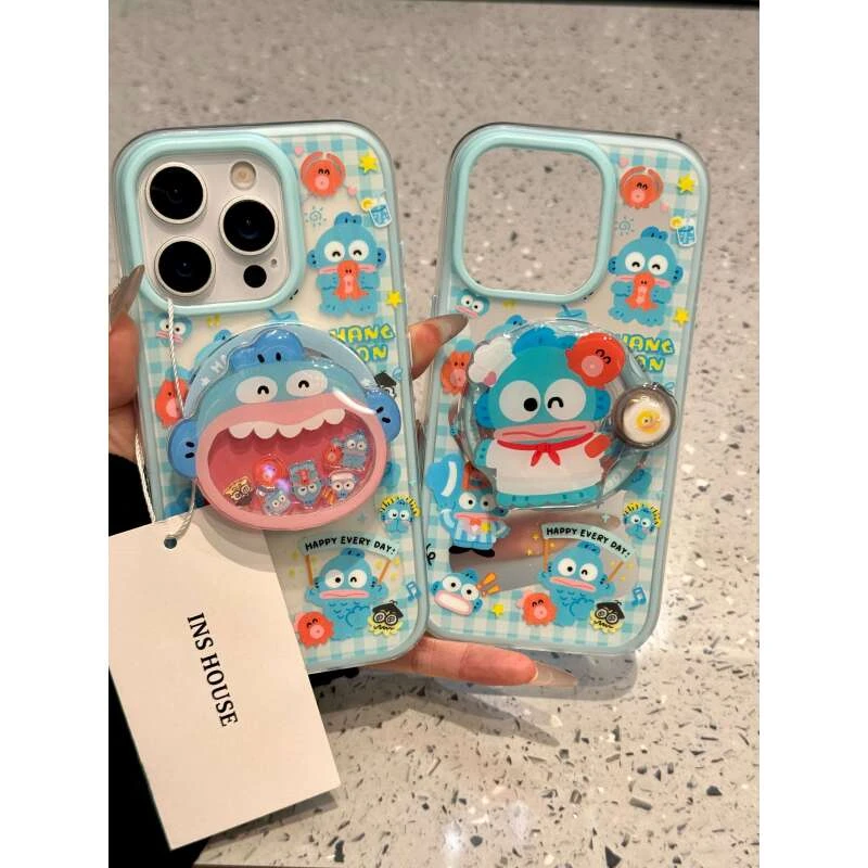 卡通围边可爱厨师帽小丑鱼大嘴适用iphone16promax苹果15手机壳14