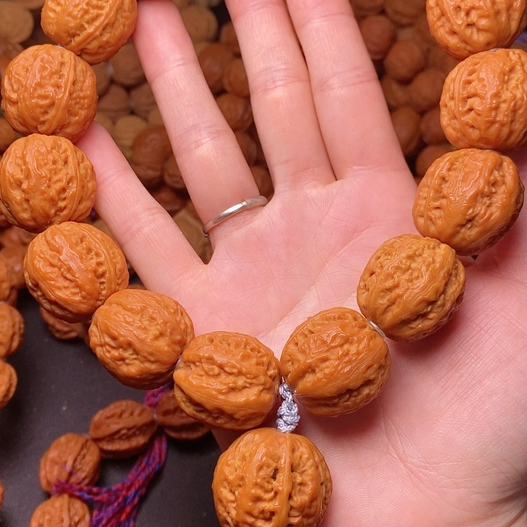 【闪购商品】文玩核桃吊坠小****?虎头粗筋24