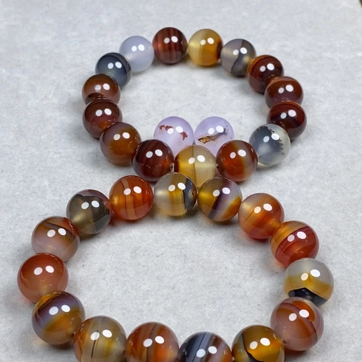 用***心玛瑙/玉髓未镶嵌手链