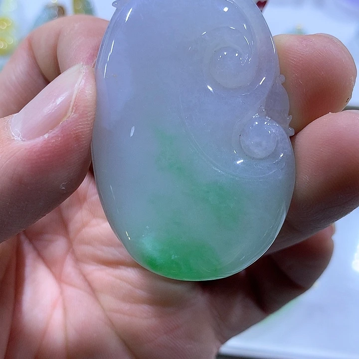 翡翠颈饰未镶嵌天然翡翠A货吊坠