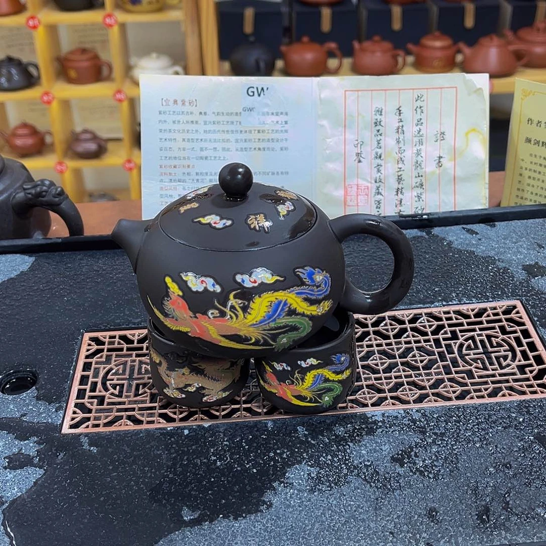 紫砂茶案紫砂壶250cc