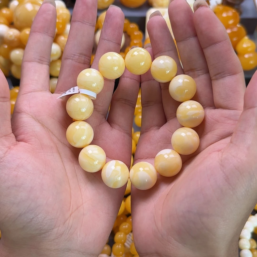未镶嵌蜜蜡珠宝奇石同料18mm