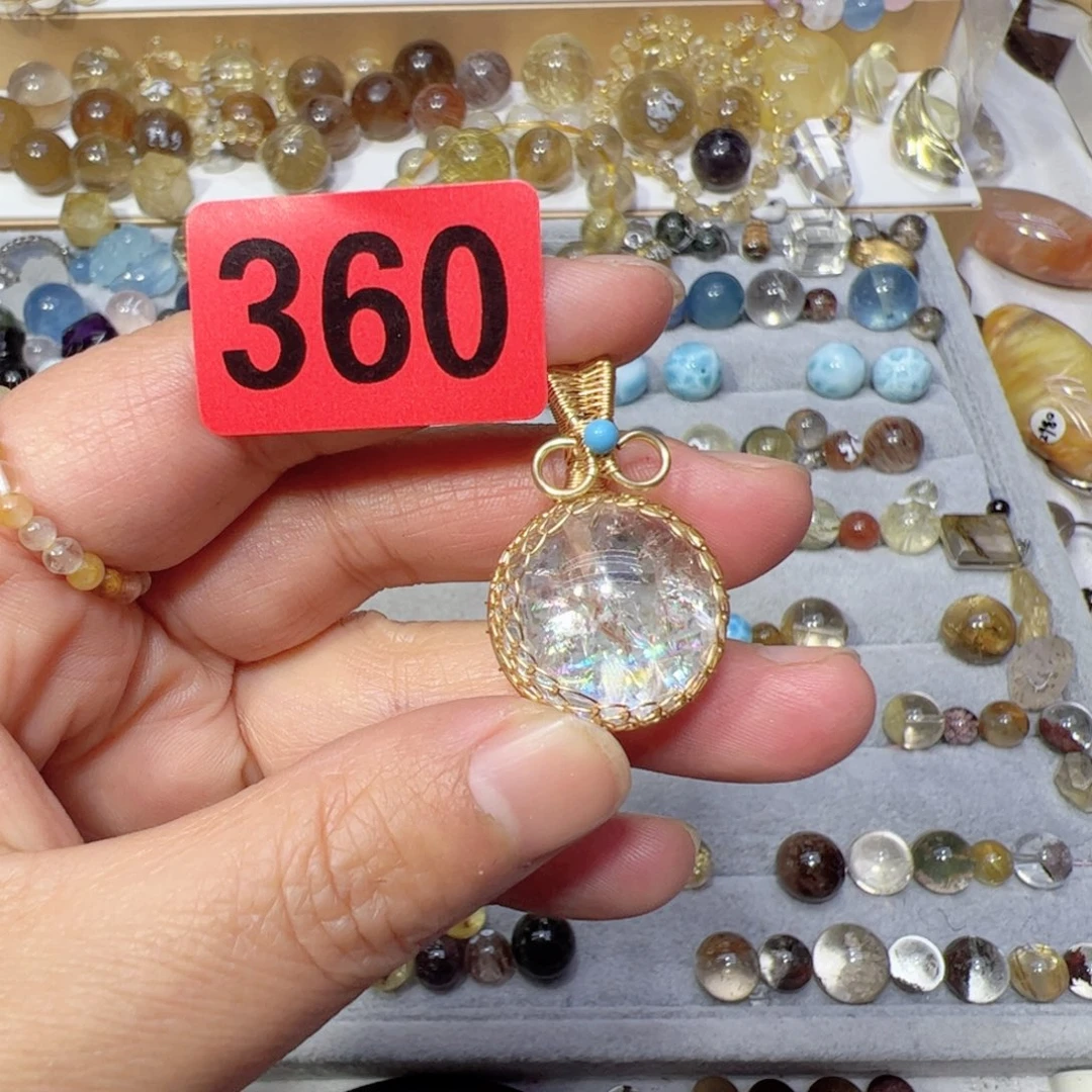 水晶颈饰未镶嵌天然