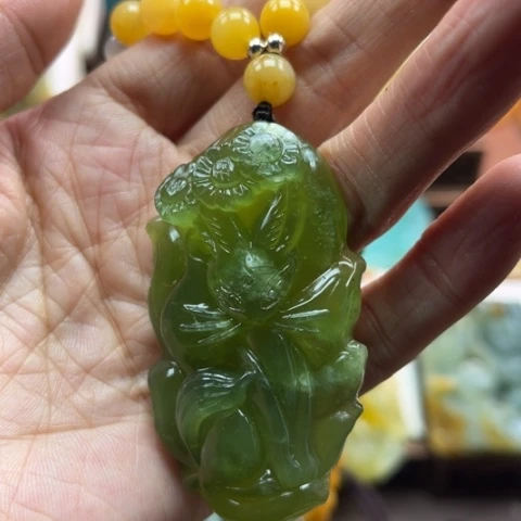 岫玉挂件未镶嵌妙****》挂件