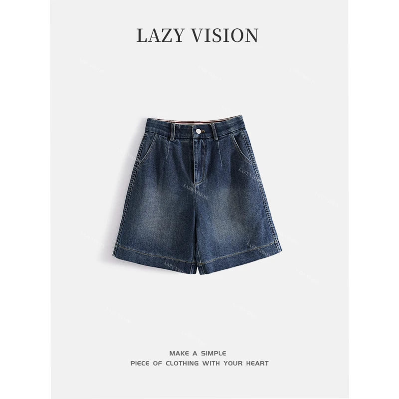 LAZYVISION牛仔女士中裤ZMD-27180