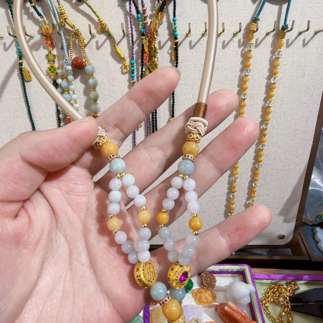 翡翠挂件未镶嵌代编织