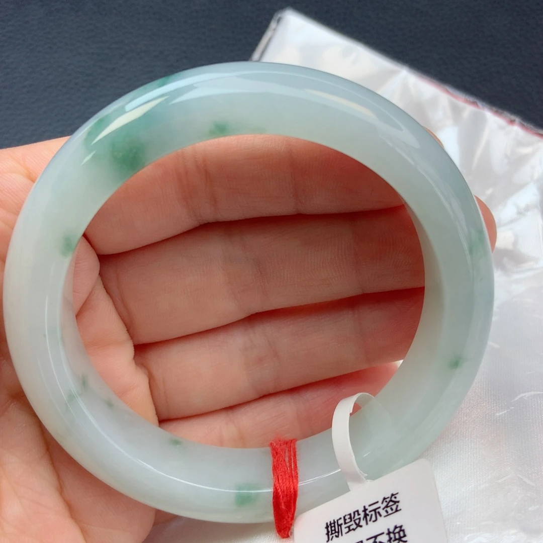未镶嵌手镯翡翠55圈