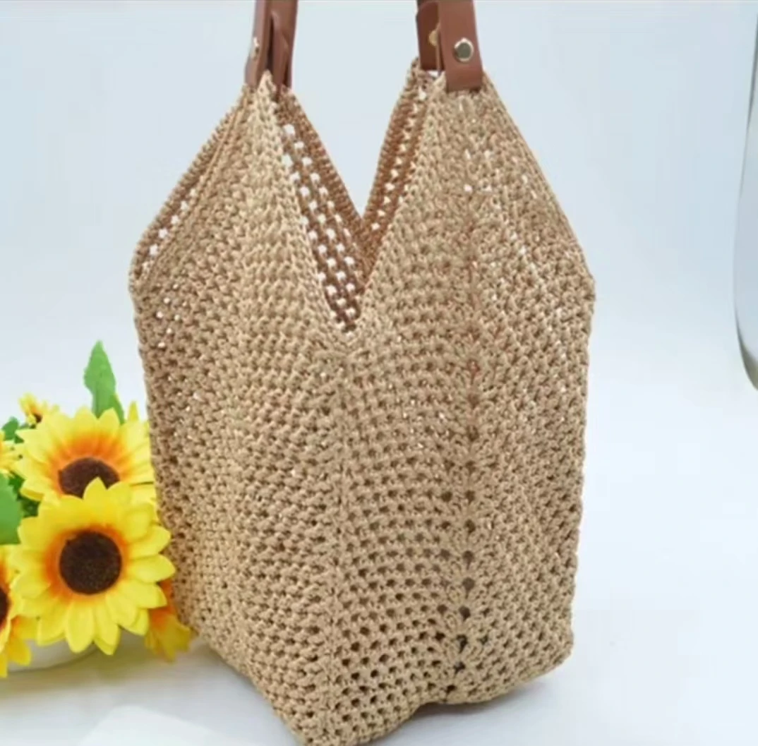 非成品diy菜篮子包包材料包斜挎手拎两用扁带线