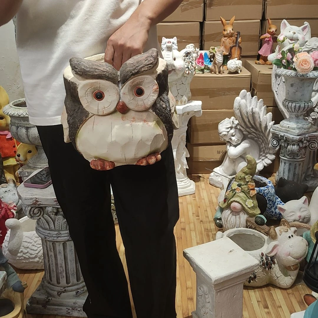合成树脂猫头鹰花盆