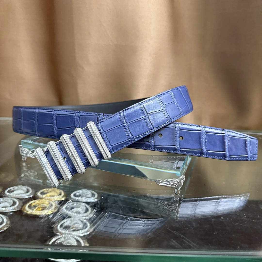 史蒂芬新款百搭男士皮带高档休闲老鹰头牛皮腰带青中老年时尚算盘