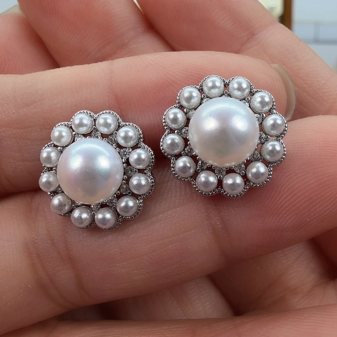 淡水珍珠未镶嵌耳饰