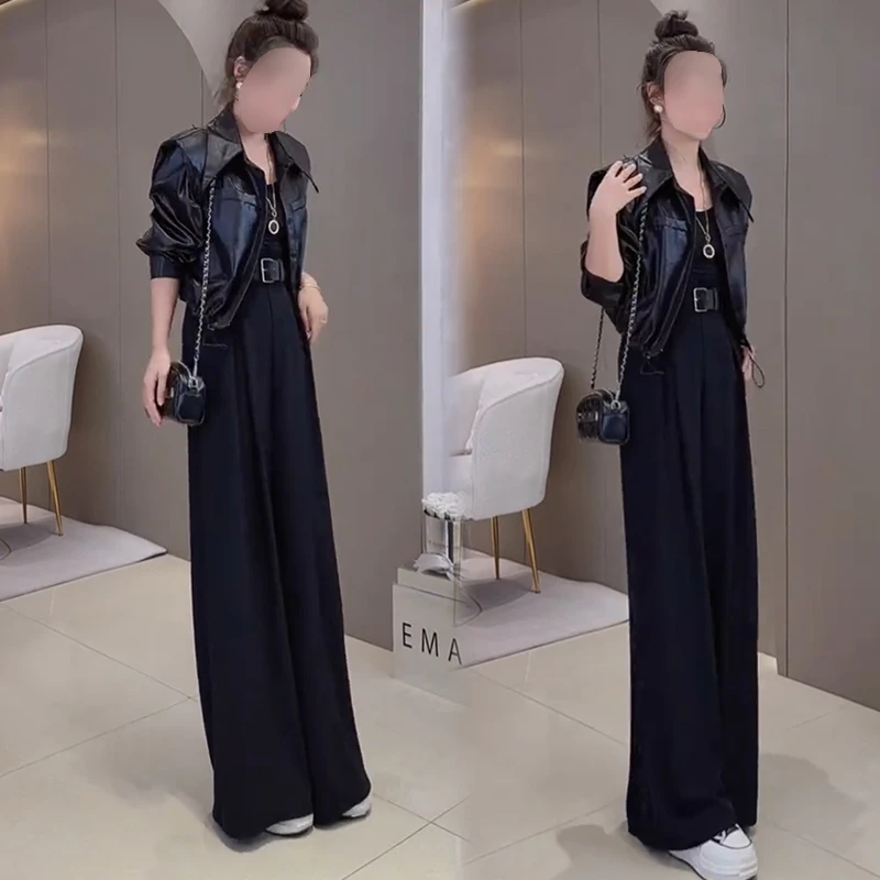2025秋季新款时尚显瘦气质网红高档洋气女高级百搭宽松大码两件套