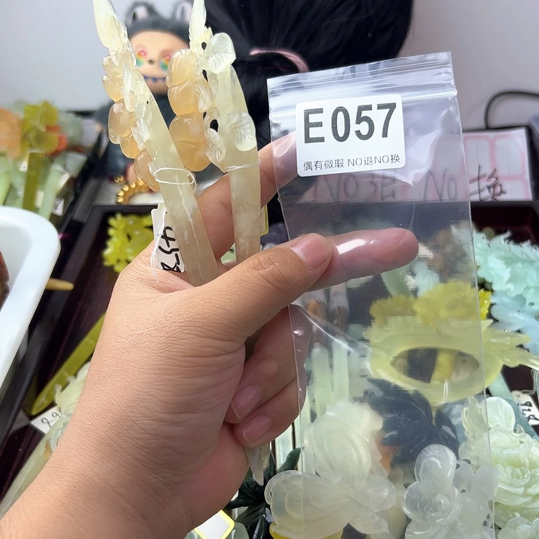 合金蛇纹石玉发饰沄****）