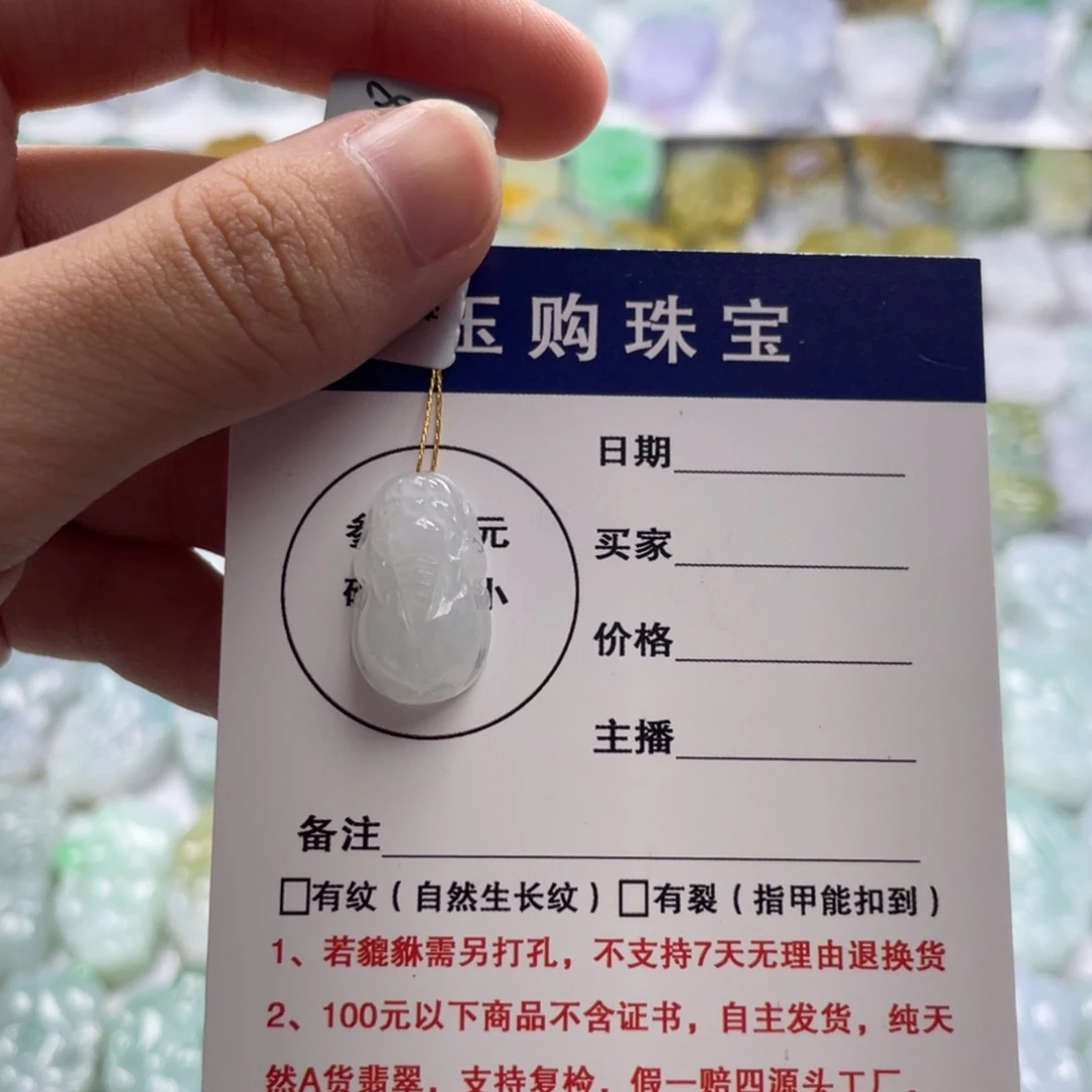 翡翠未镶嵌颈饰貔貅