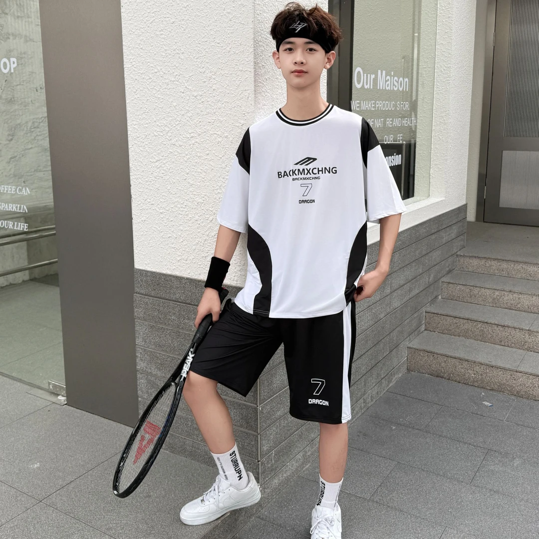 【星帆少年】青少年夏季运动速干套装篮球服运动两件套中大童户外