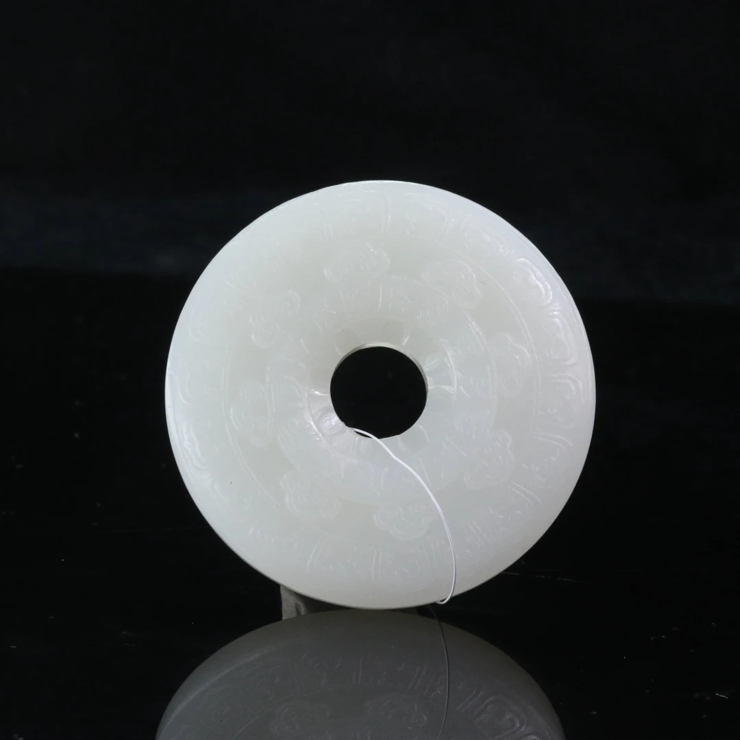 34和田玉一级白仿古牌/000646上海嘉禾拍卖