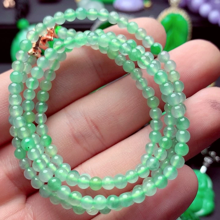 翡翠未镶嵌毛衣链