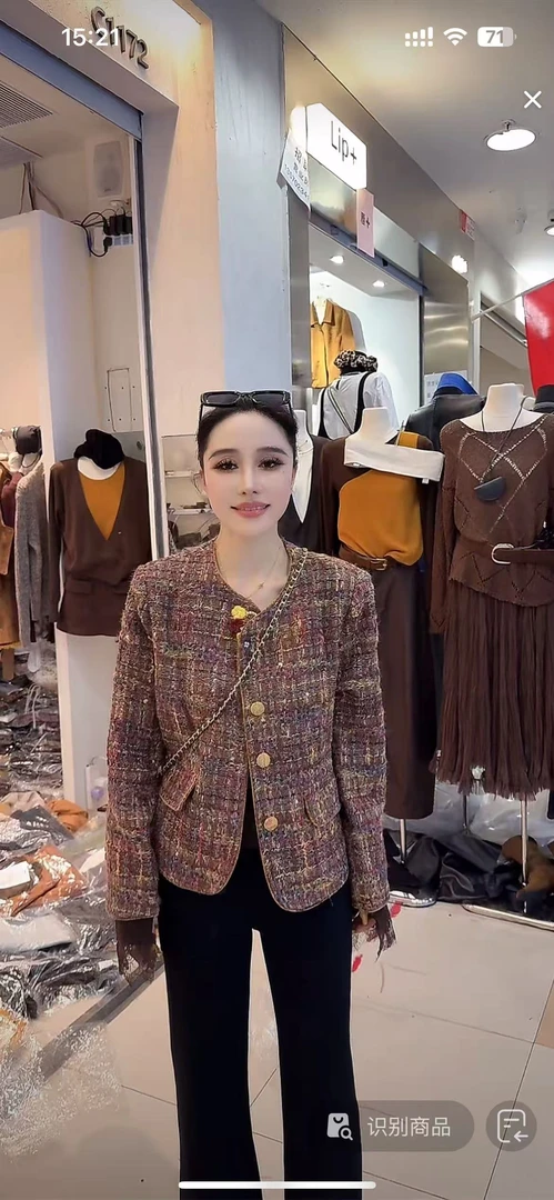 秋冬女新款小香风短外套常规直下摆#3952