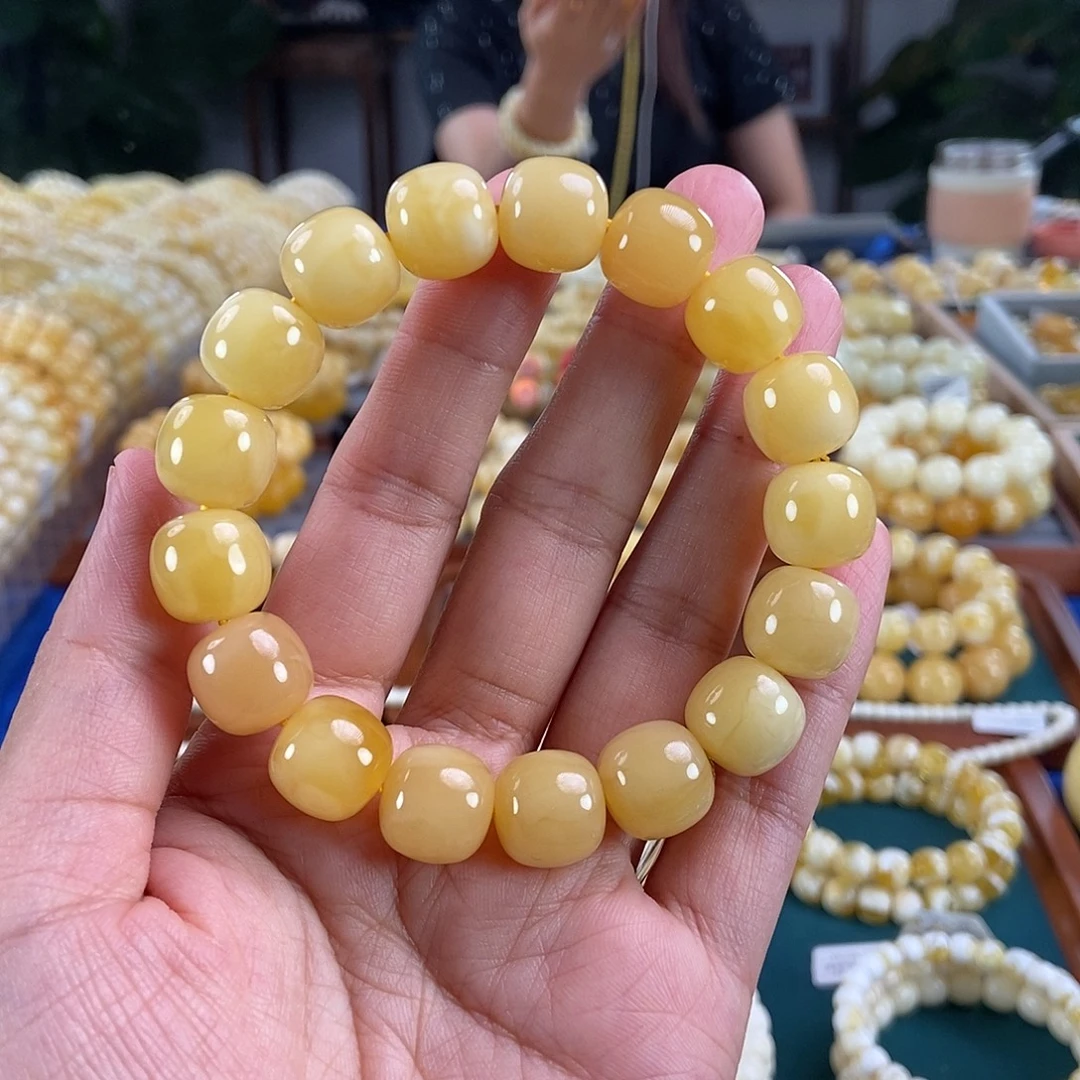琥珀未镶嵌珠宝奇石13同料黄白花蜡老型23.98