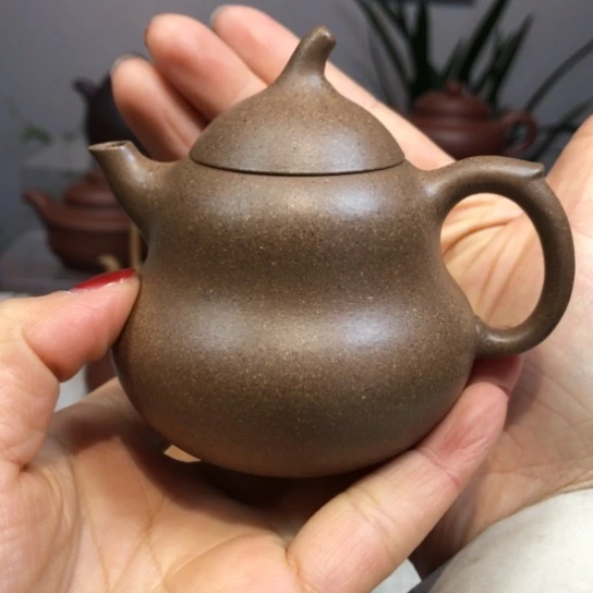 紫砂茶壶葫芦壶精工半140c c