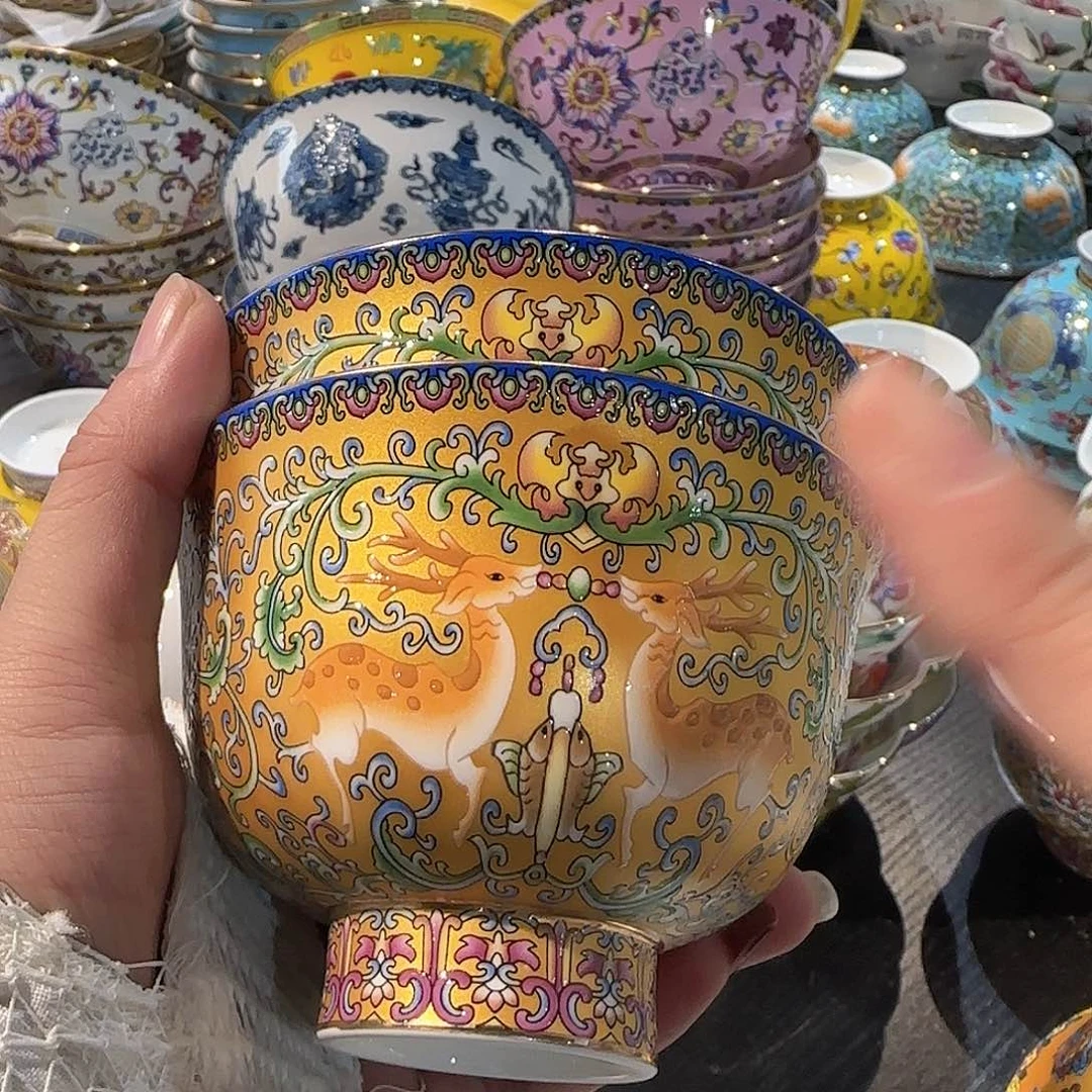 骨瓷骨瓷珐琅彩工艺