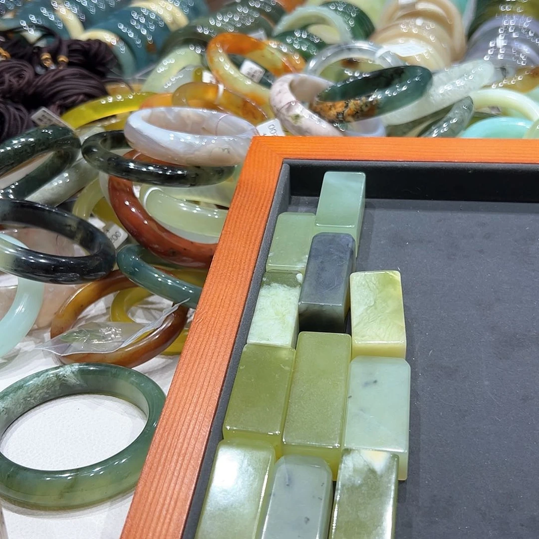 蛇纹石玉耳坠银S925镶嵌