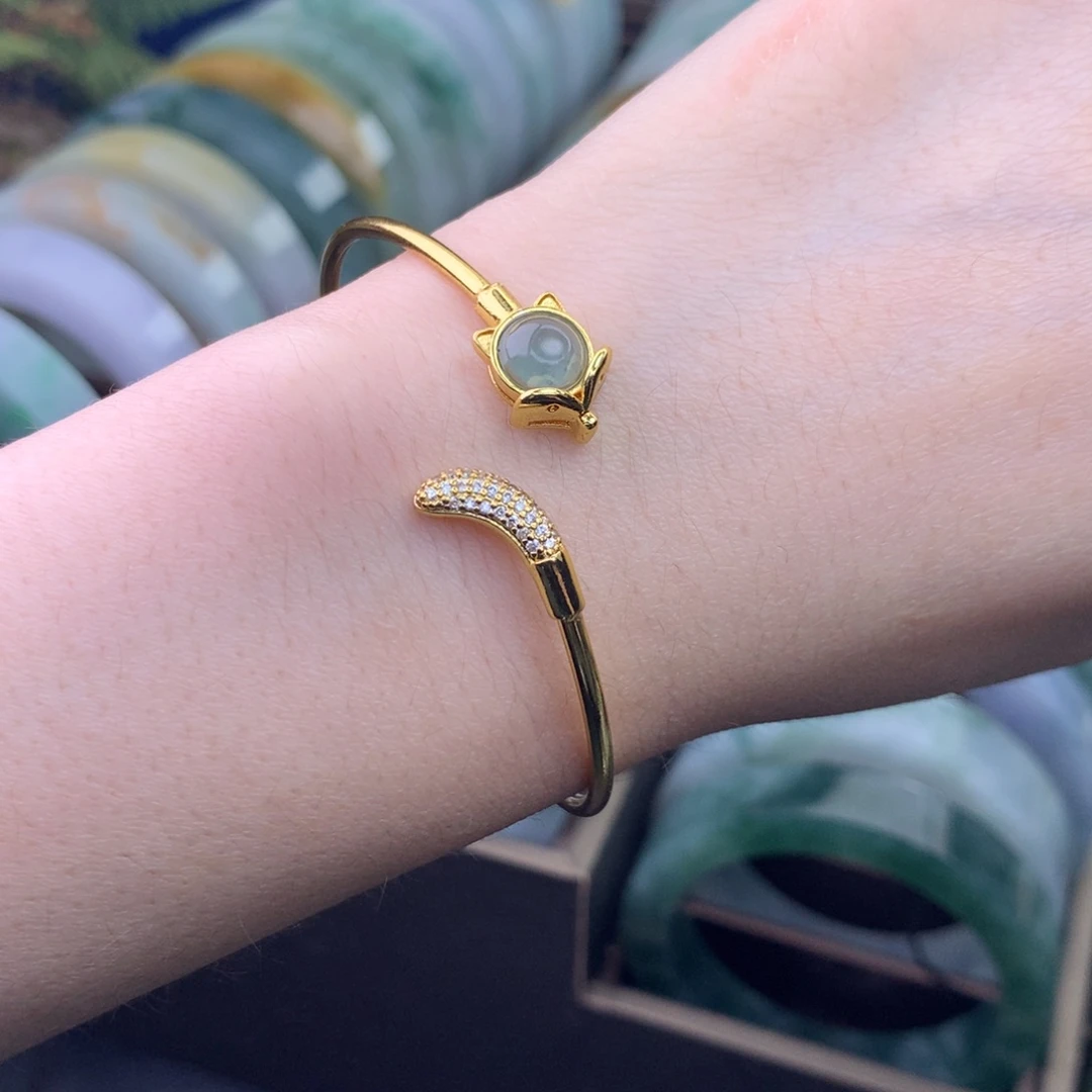 翡翠未镶嵌手镯手镯