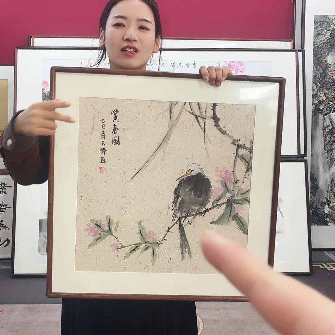 国画手绘作品60-60尺寸