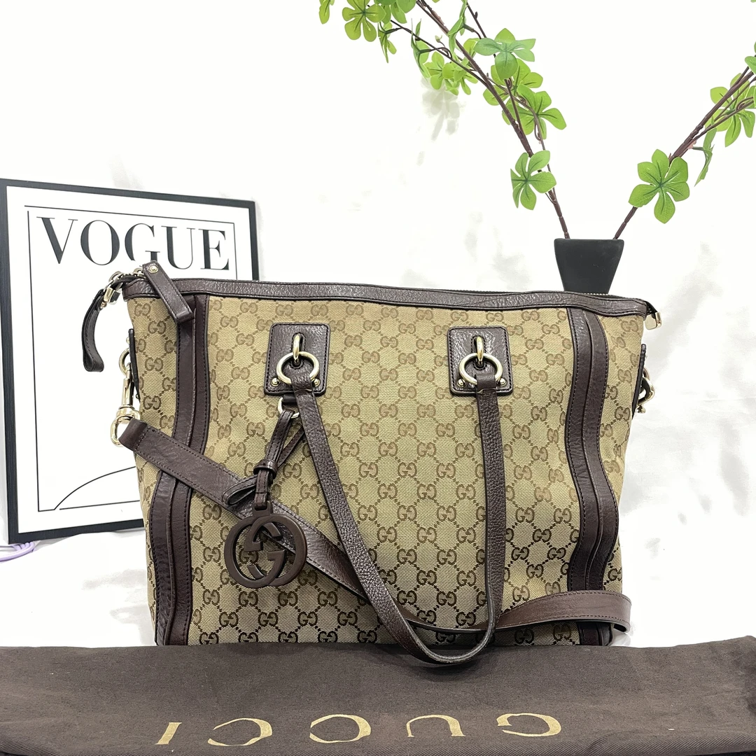 95新 GUCCI/古驰 托特单肩斜挎包/15196