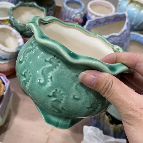 陶瓷印章海马绿色31313133