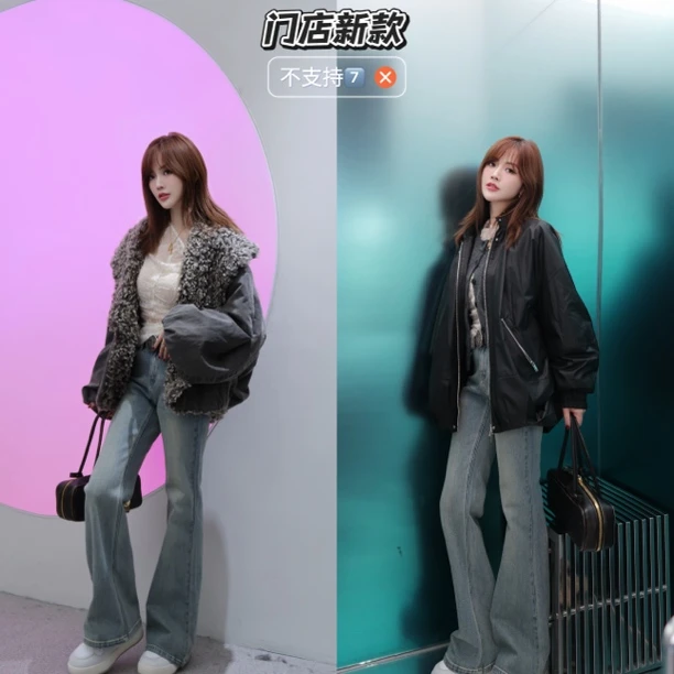 cheer up冬款时尚休闲立领保暖百搭夹克短外套