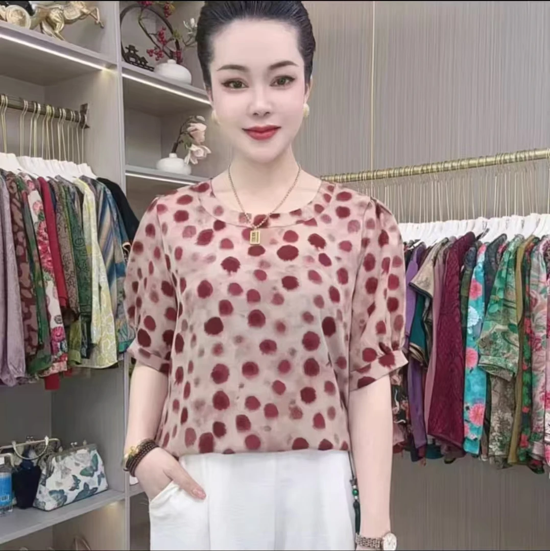 【反季清仓】2025夏季新款时尚女装气质T恤小衫短袖