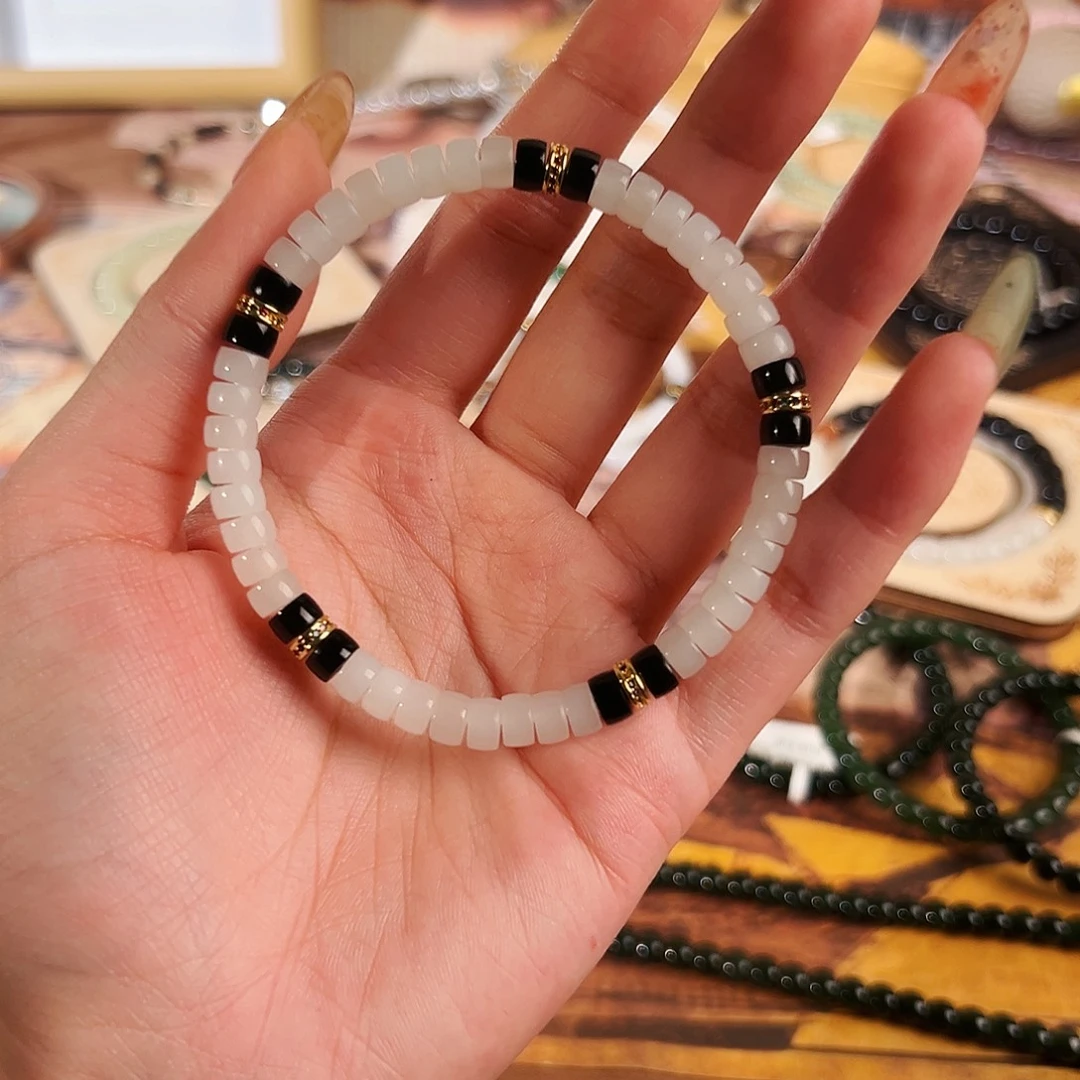 和田玉未镶嵌手链