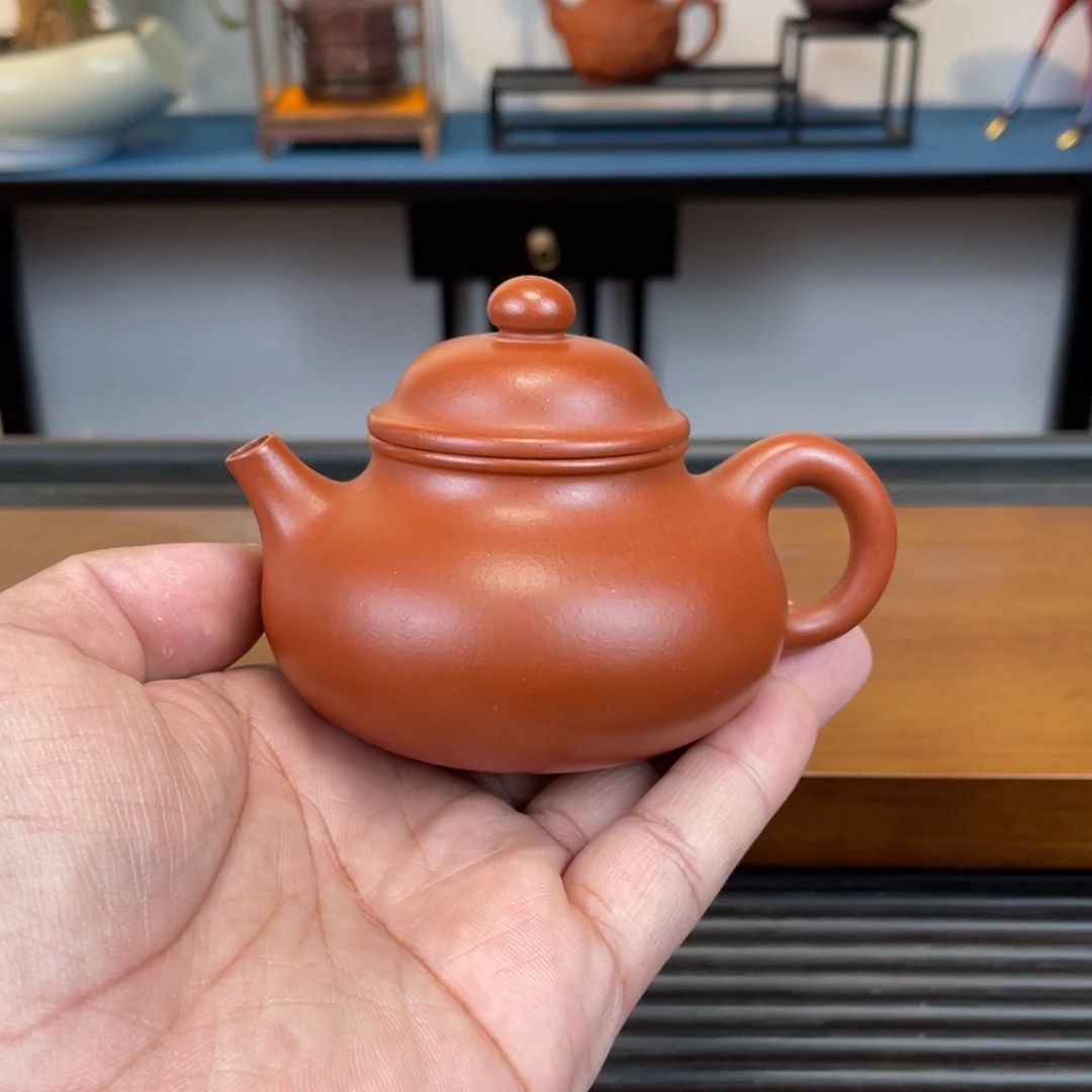 紫砂茶壶小红泥容天150cc