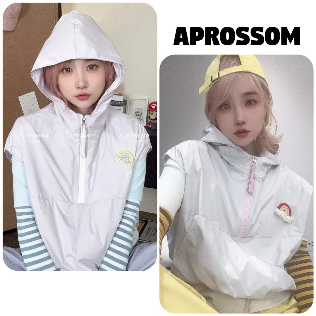 Apr.【彩虹汽水】彩色春款时尚绣花百搭时尚休闲韩版马甲女25ST079