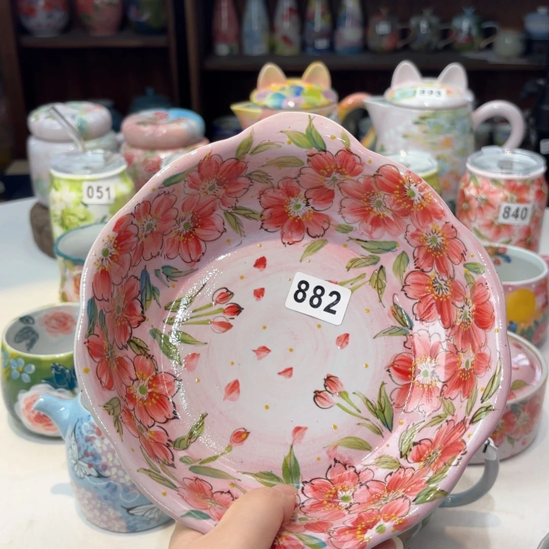 景德镇手绘高温釉下彩陶瓷茶具