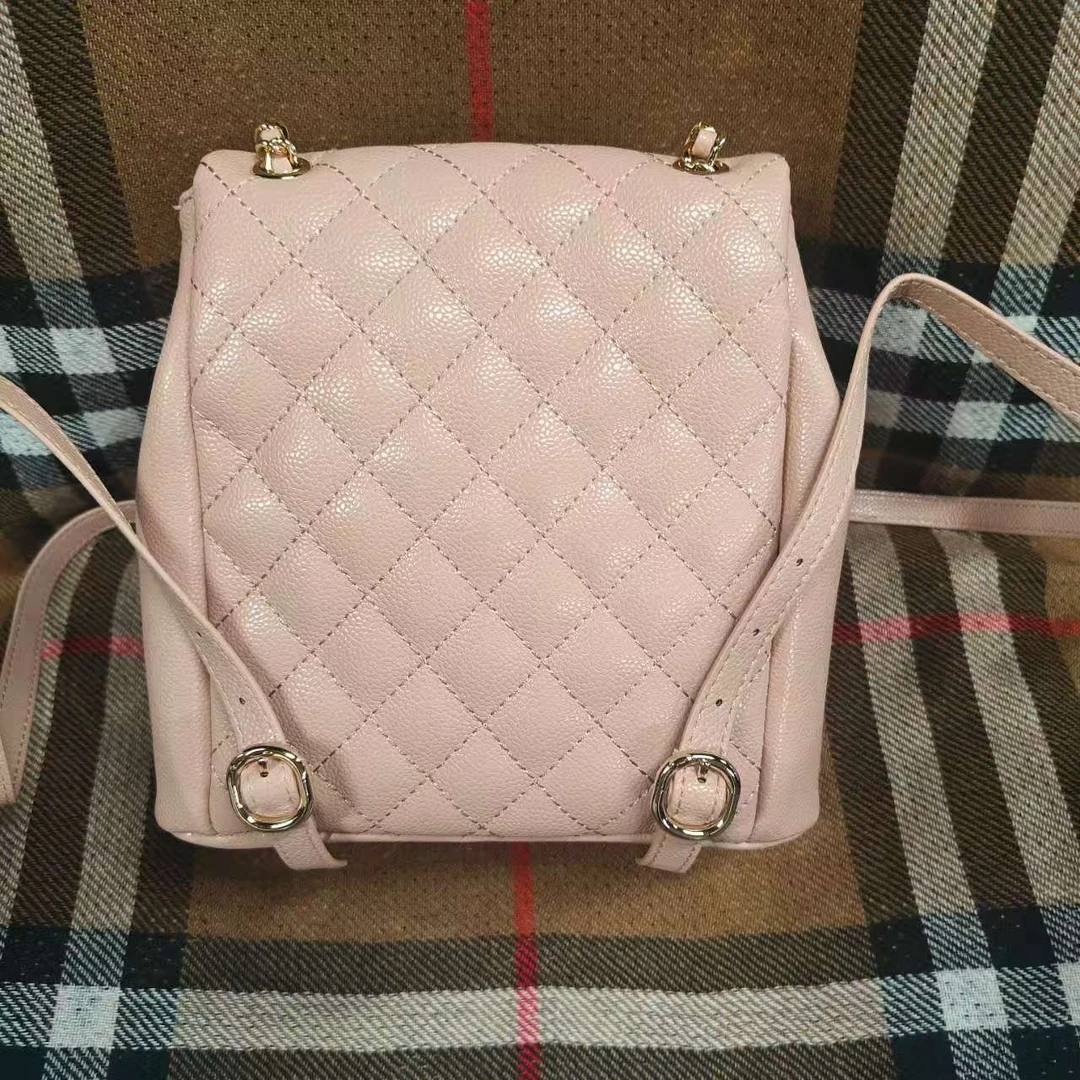 E267  新款百搭女包-小背包粉色