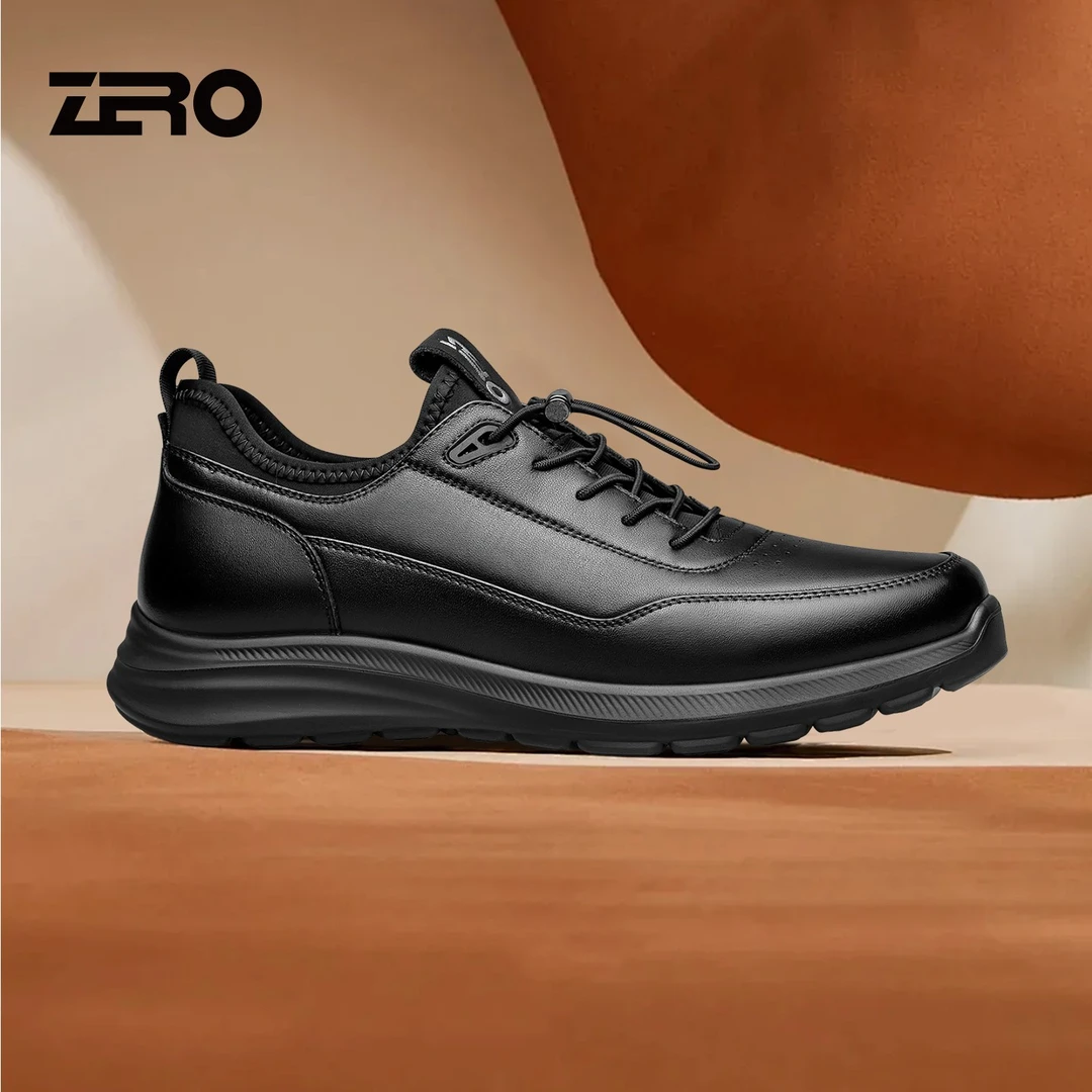 ZRO零度男鞋加绒保暖运动休闲鞋25冬季新款轻盈软底真皮户外潮鞋