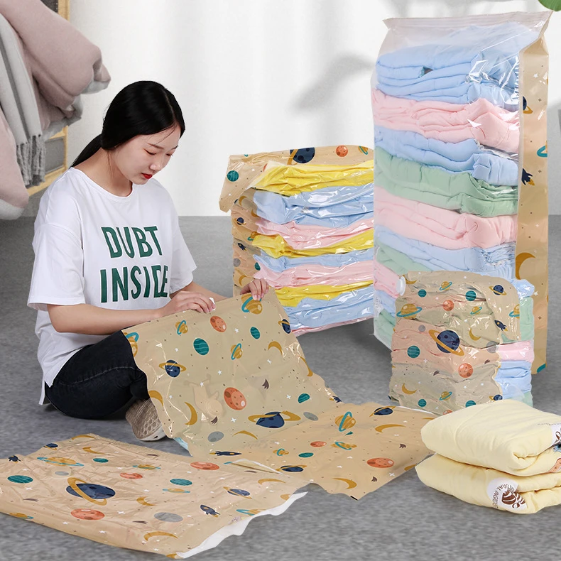 抢！【升级免抽气】家用压缩袋抽压两用棉被换季衣服真空压缩收纳袋