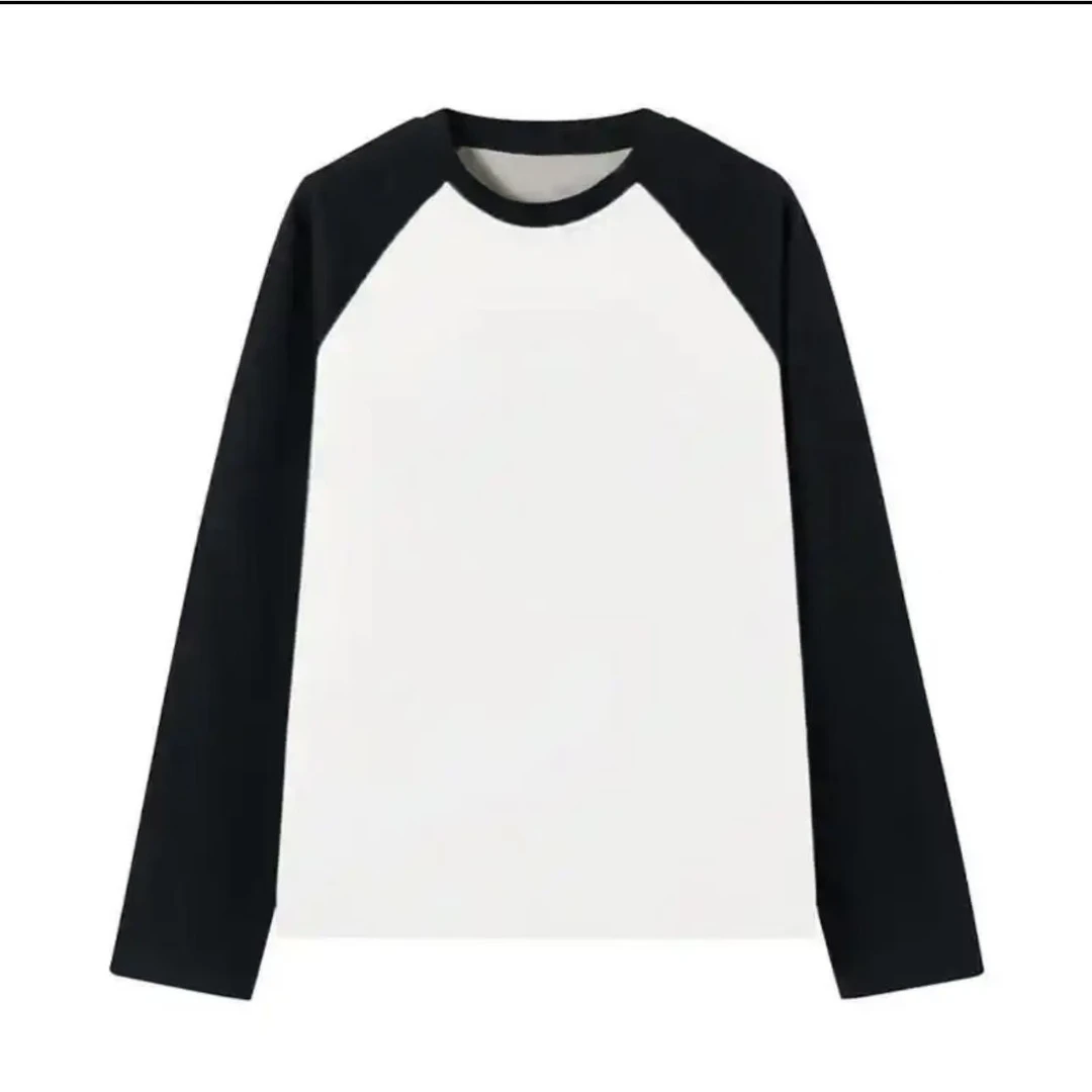 【鸡仔推荐】男女同款两色圆领打底衫P241