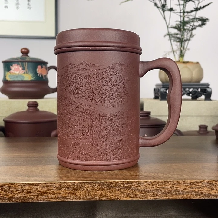 茶杯紫砂三件套中槽清450c