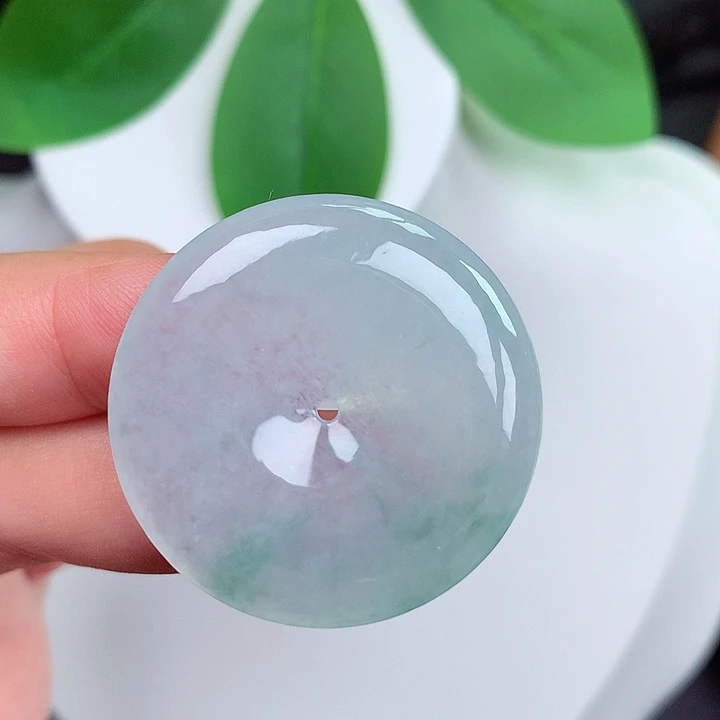 颈饰未镶嵌翡翠平安扣 32.2x5.4mm
